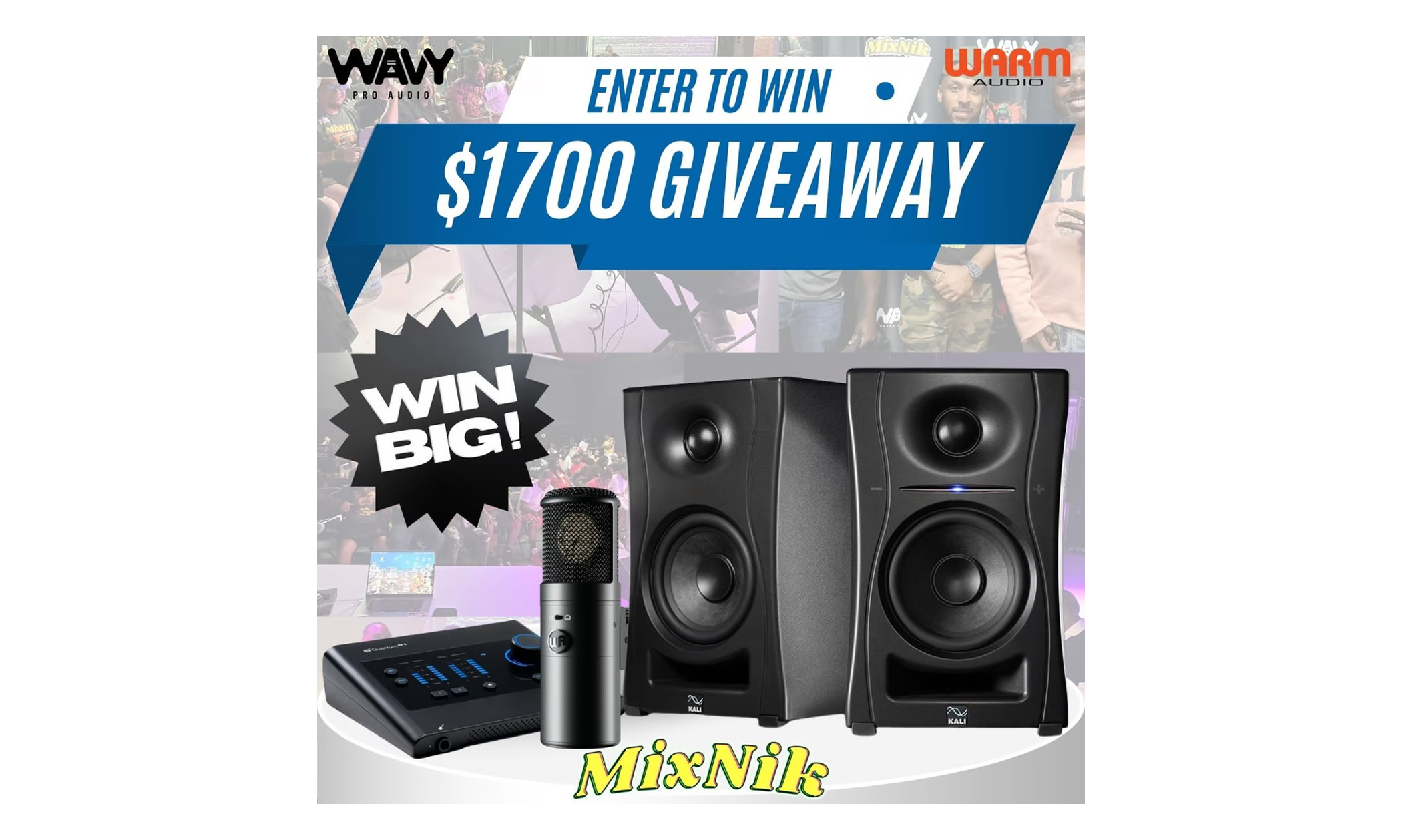Enter for a Chance to Win a $1,700 Audio Studio Setup!